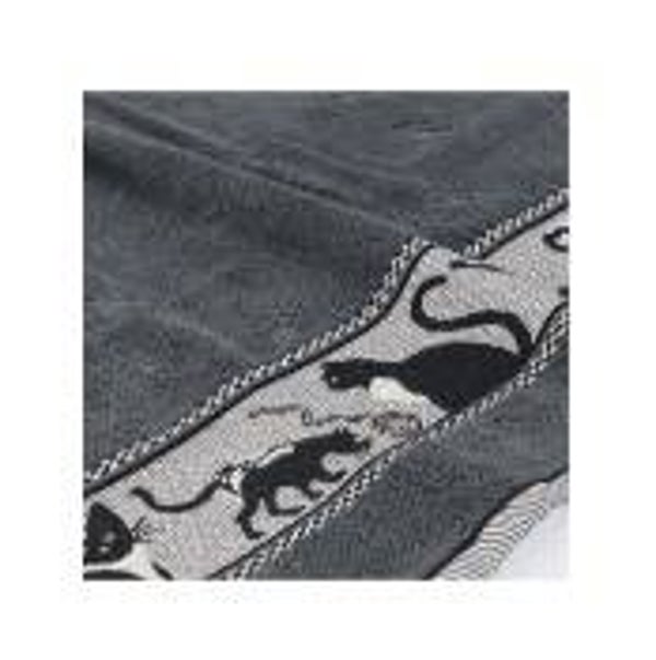 Bunzlau Castle  Kitchen Towel Cats Anthracite GOTS  6305-G