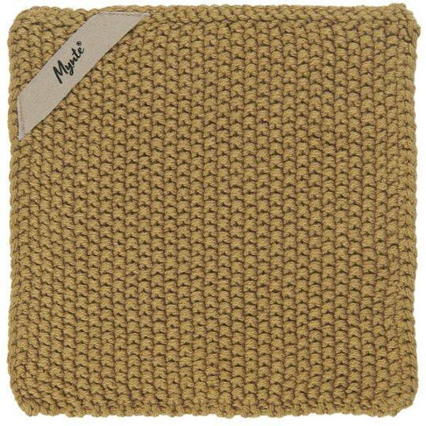 IB-Laursen Pot holder Mynte Mustard knitted  6350-03