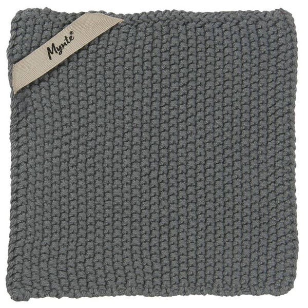 Ib-Lauren  Pot holder Mynte moss green knitted  6350-41