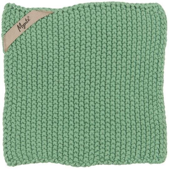 Ib-Laursen Pot holder Mynte Wasabi knitted  6350-42