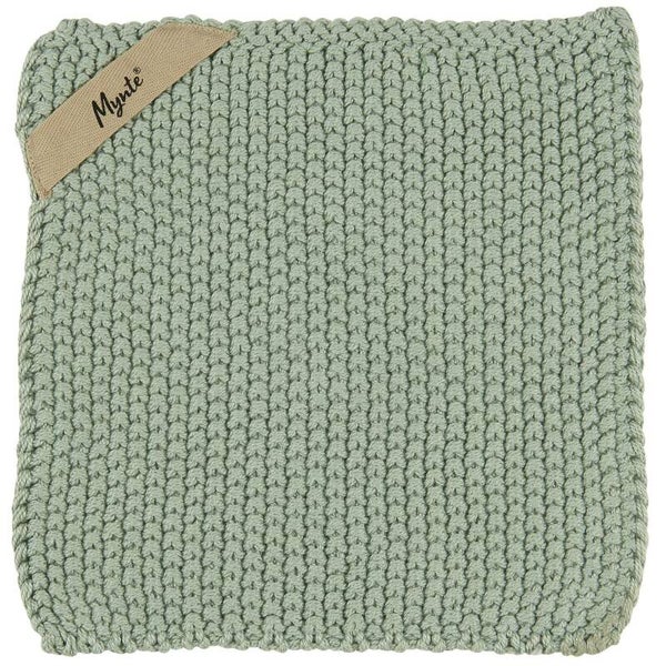 IB-Laursen  Pot holder Mynte dusty green knitted   6350-81