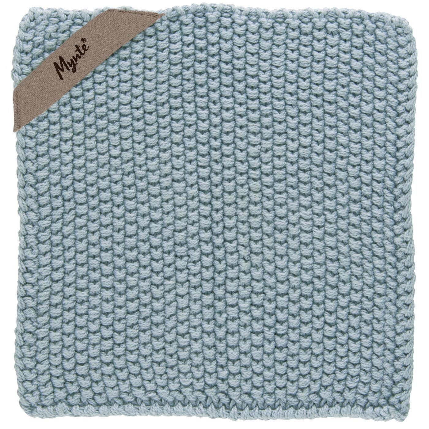 Ib-Laursen  Pot holder Mynte Blue Bell knitted  6350-95
