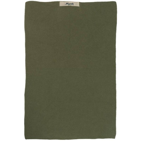 Ib-Laursen  Towel Mynte olive knitted  6352-29