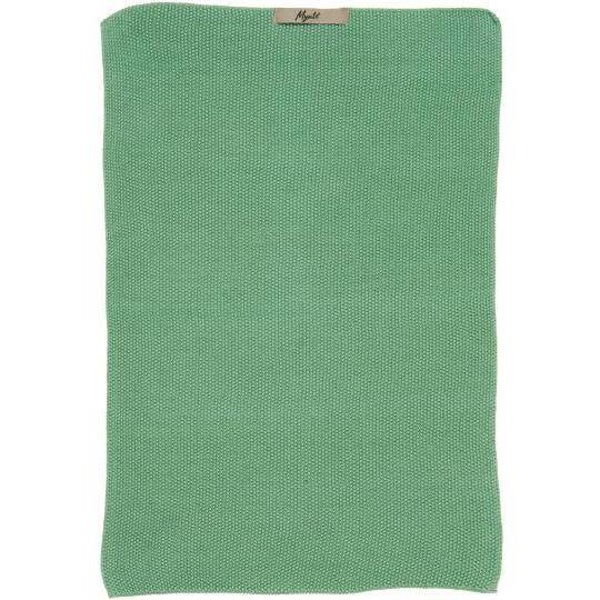 Ib-Laursen Towel Mynte Wasabi knitted  6352-42