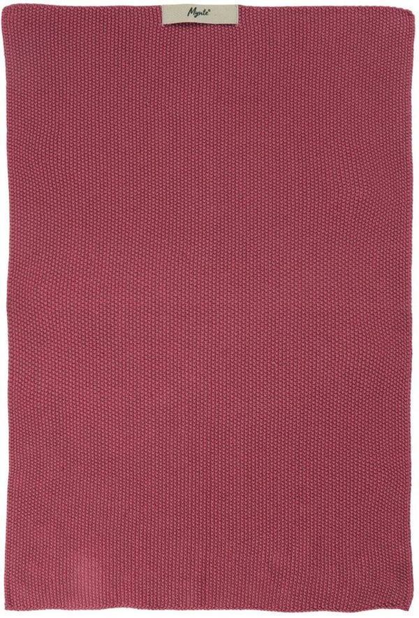 IB-Laursen Towel Mynte Blackberry Parfait knitted   6352-65
