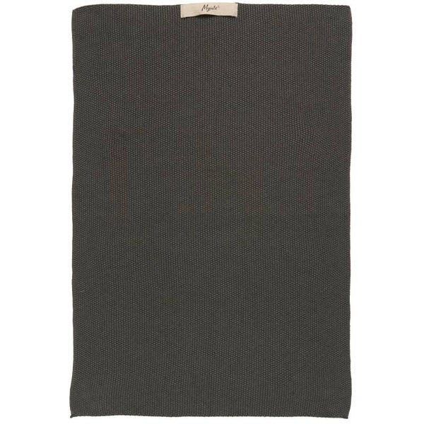 Ib-Laursen Towel Mynte thunder grey knitted  6352-74
