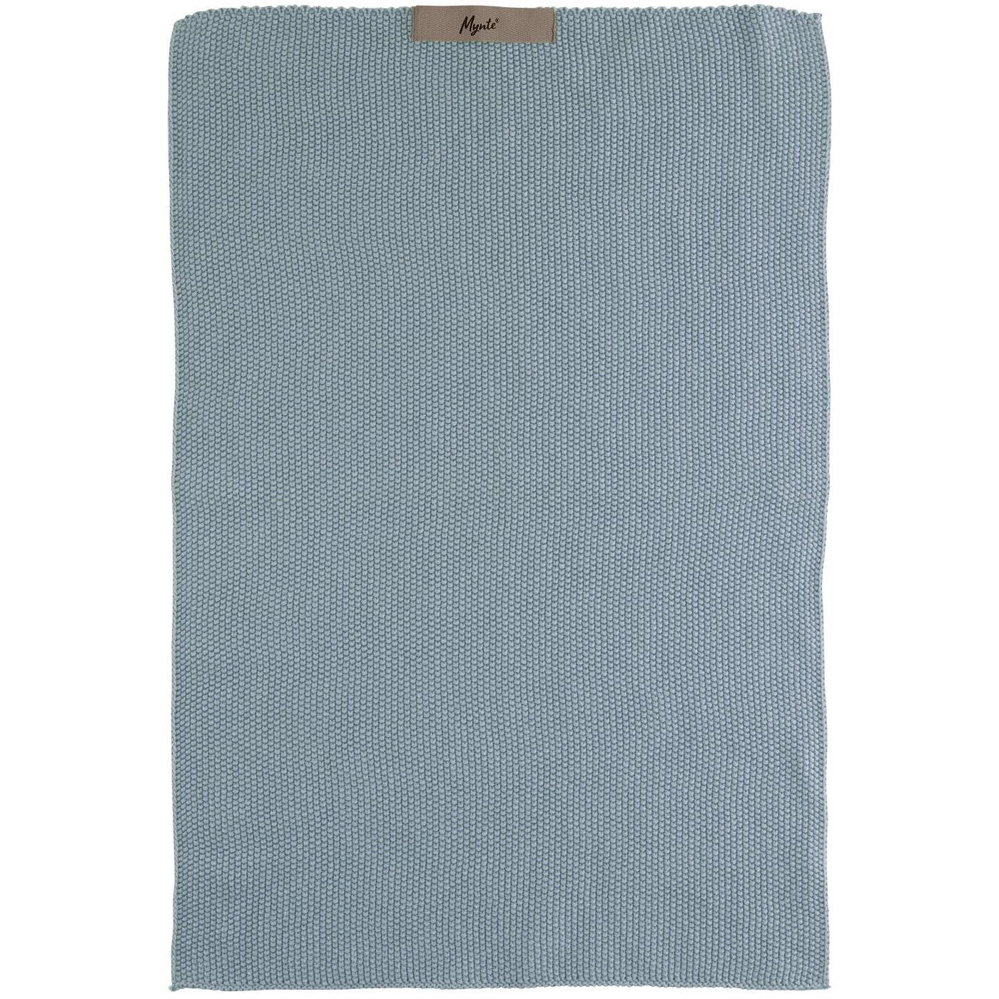 Ib-Laursen  Towel Mynte Blue Bell knitted  6352-95