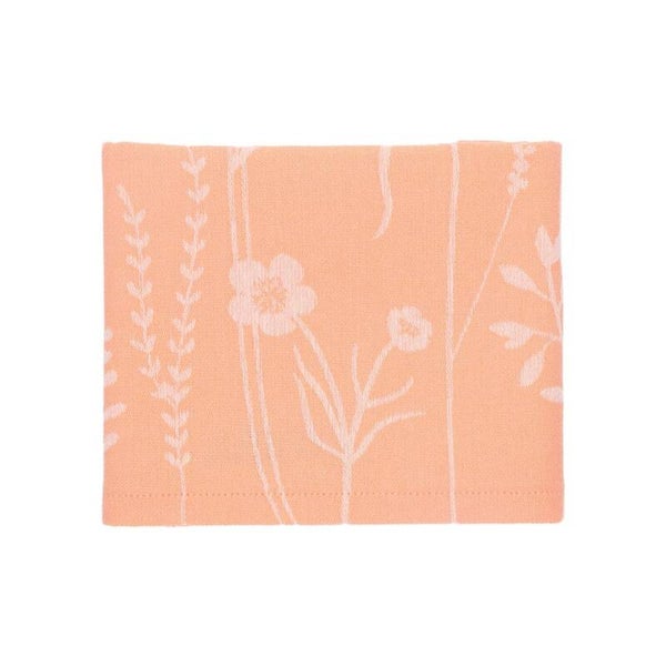 Bunzlau Castle Tea Towel Wild Flowers Orange GOTS  6453-G
