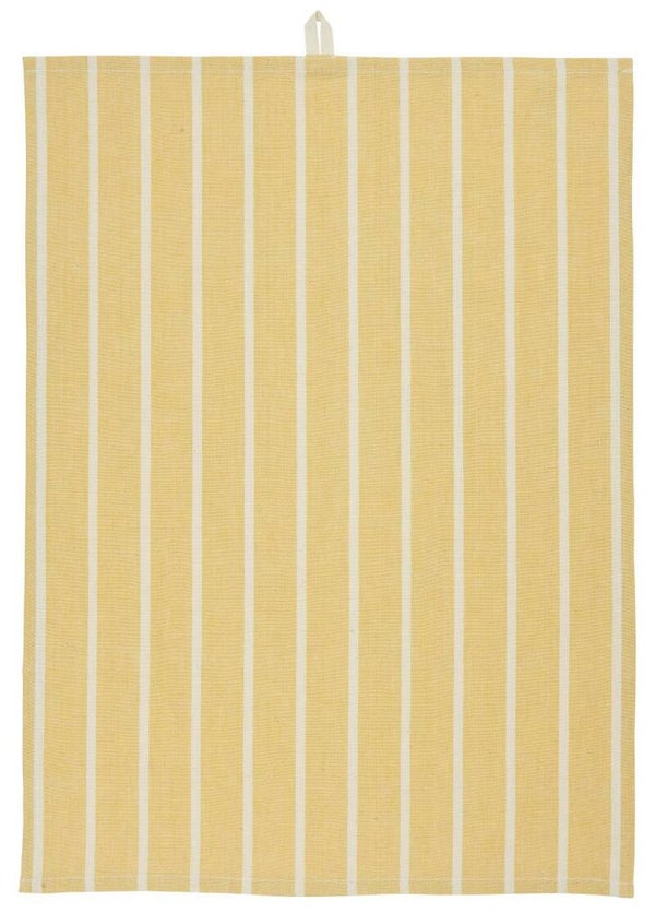 IB-Laursen Tea towel yellow w/stripes  66005-05