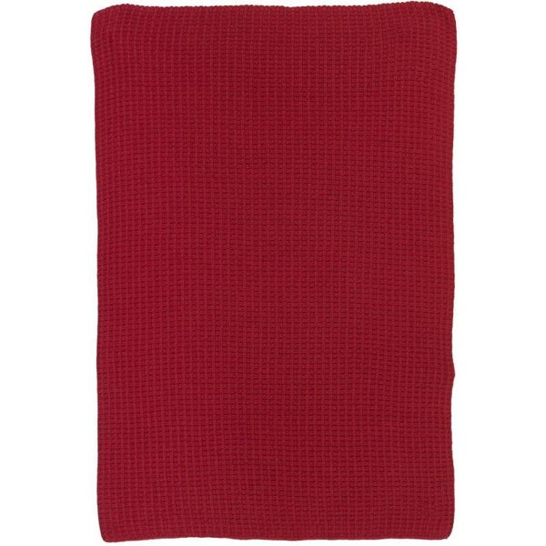 Ib-Laursen Towel red knitted  66108-33