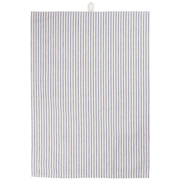 Ib-Laursen  Tea towel Carl natural w/dark blue stripes  66155-39