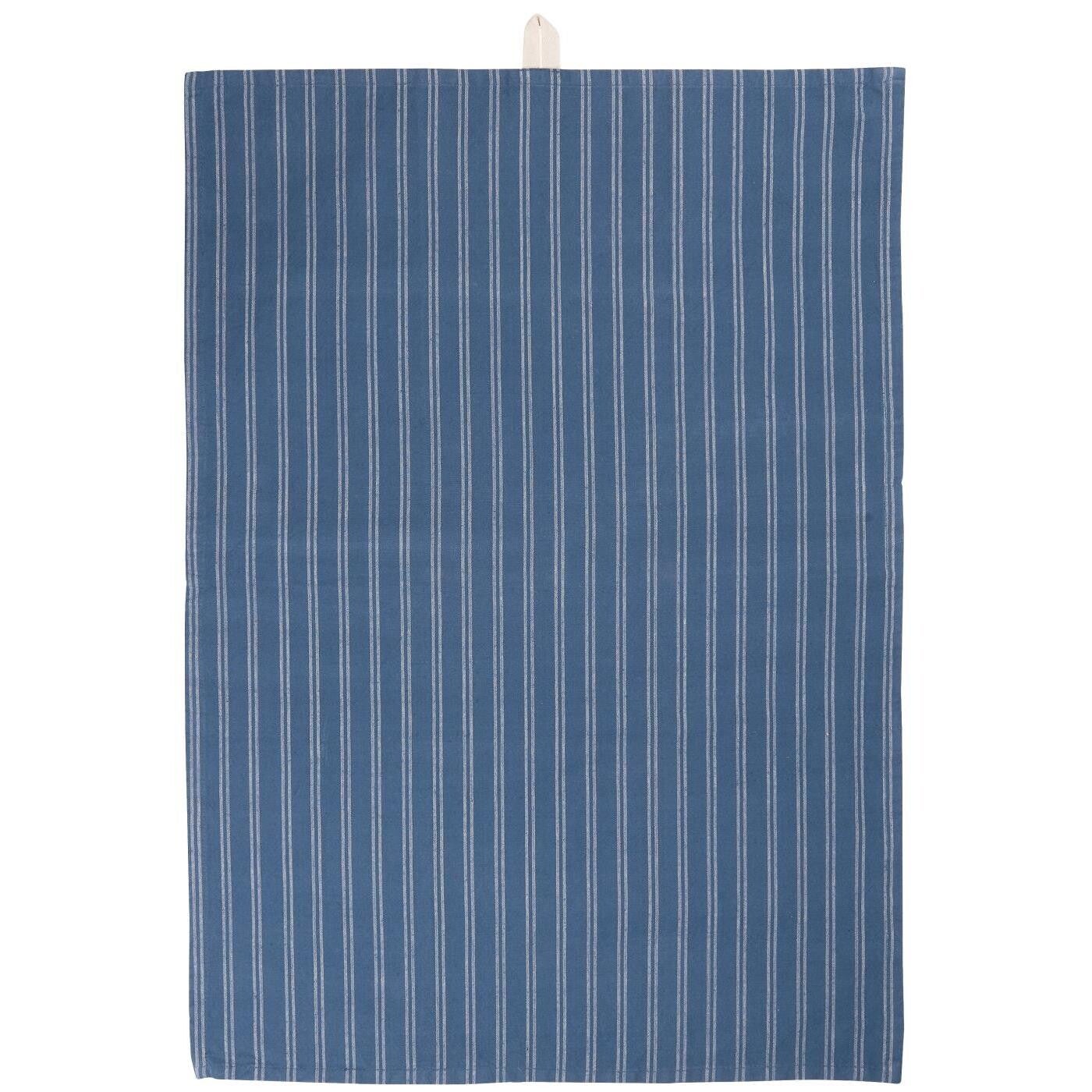 Ib-Laursen Tea towel Samuel dark blue w/thin natural stripes  66160-39