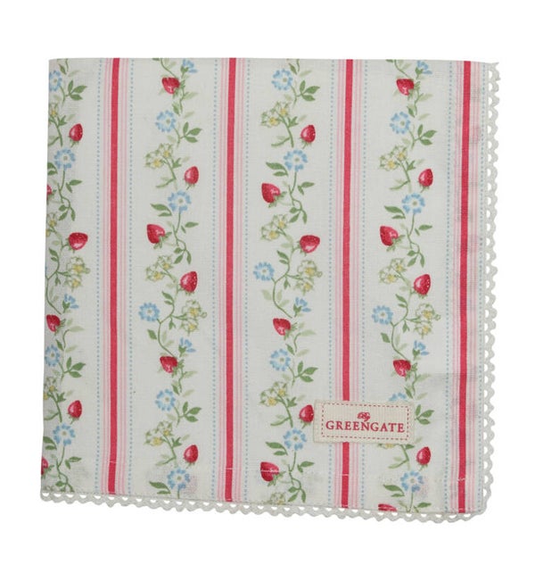 GreenGate Tea towel Gloria White