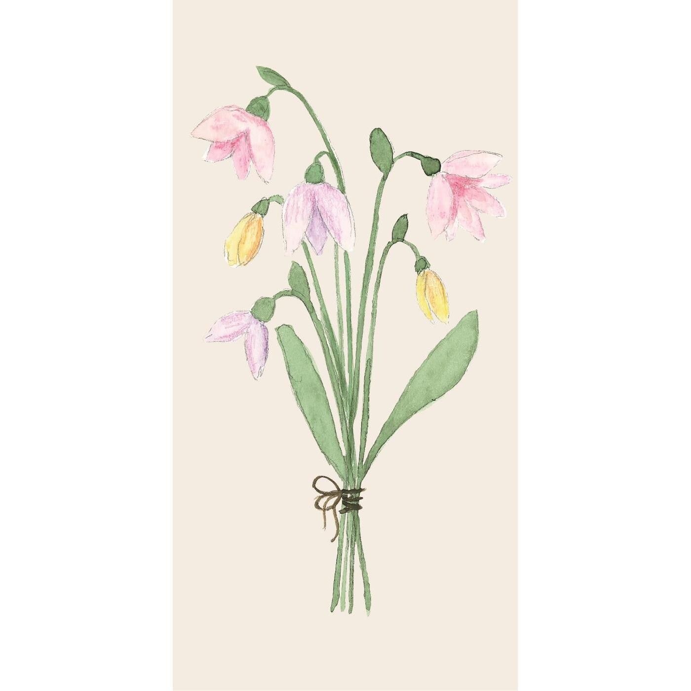 Ib-Laursen  Napkin 10x20 cm springdrops 16 pcs/pck  95881-00