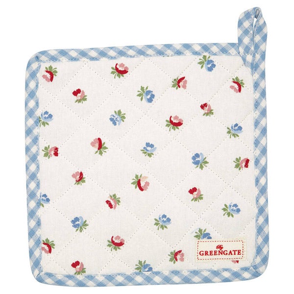 GreenGate Pot holder Viola white set of 2pcs   COTPOTVIO0104