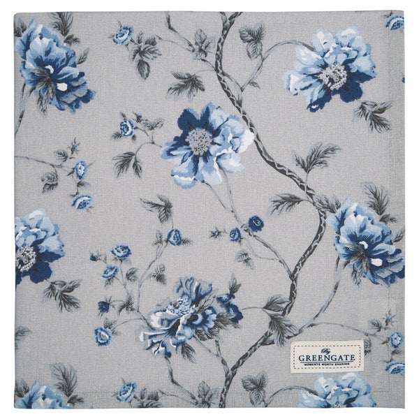 GreenGaste Cotton Tablecloth Charlotte grey 100x100cm