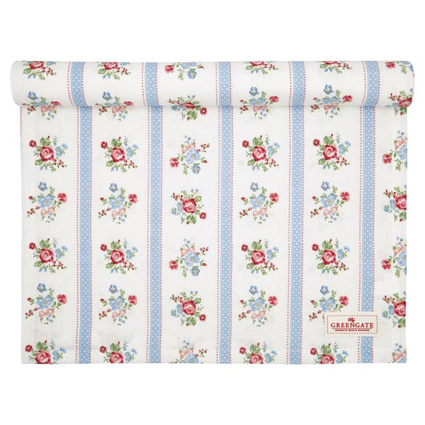 GreenGate  Table runner Evie white    COTTAR140EVI0104