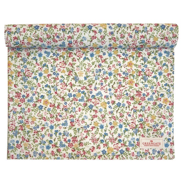 GreenGate  Table runner Sophia white     COTTAR140SOA0104