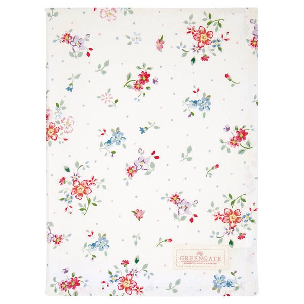 GreenGate  Tea towel Belle white     COTTEABLL0112