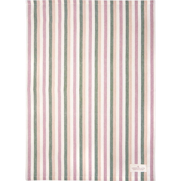 GreenGate Tea Towel Callie Dusty Rose    COTTEACAL1112
