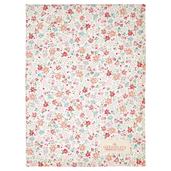GreenGate Tea towel Clementine white     COTTEACLM0112