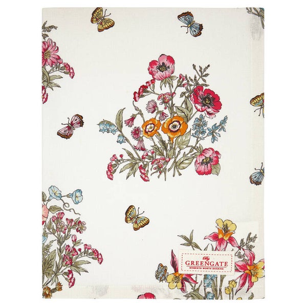 GreenGate Tea towel Myra white    COTTEAMYR0112