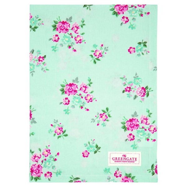 GreenGate Tea Towel Sonia Pale Blue