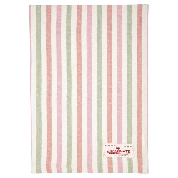 GreenGate Tea towel Valentina white     COTTEAVAL0112