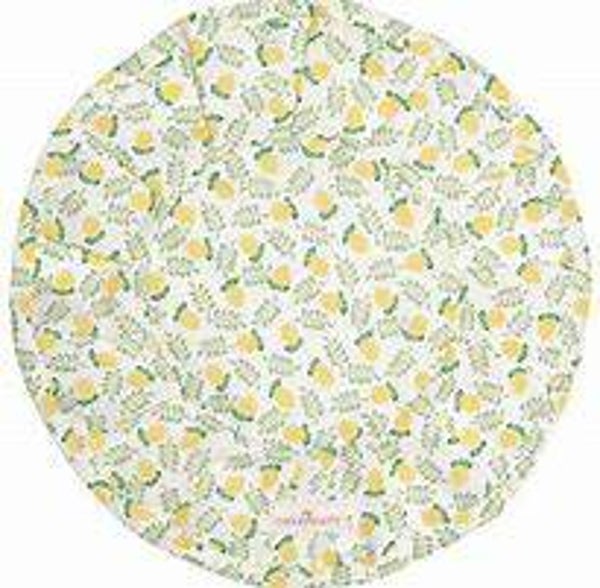 GreenGate Bread Basket Napkin Round Limona Petit White