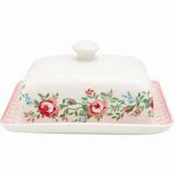 GreenGate Butter Box Square Gabby White