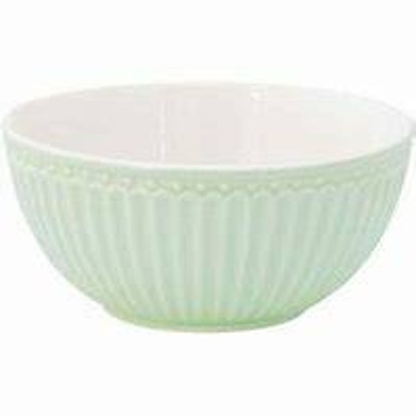 GreenGate Cereal Bowl Alice Pale Green  STWCERAALI3906