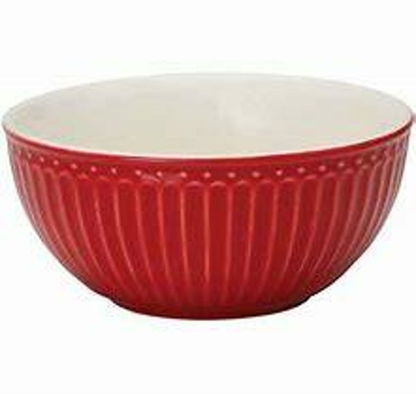 GreenGate Cereal Bowl Alice Red 14 cm  STWCERAALI1006