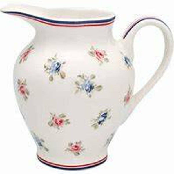 GreenGate Creamer Round Hailey White
