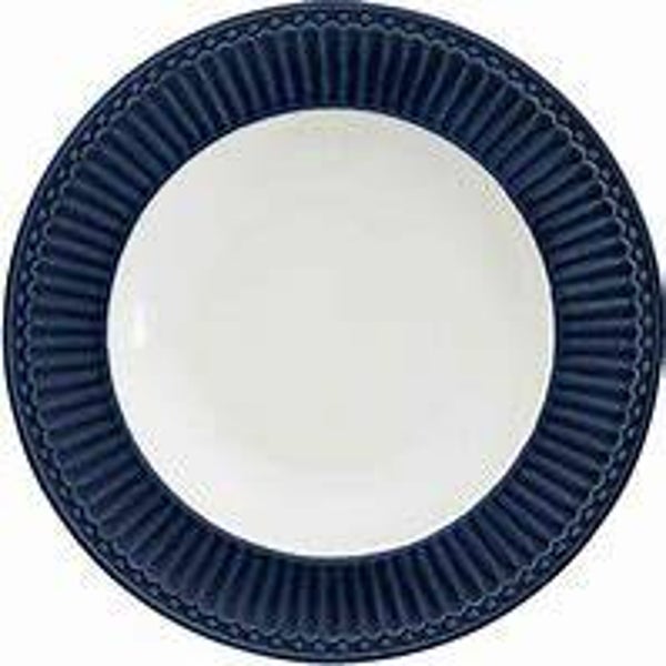 GreenGate Deep Plate Alice Dark Blue 21.5 cm