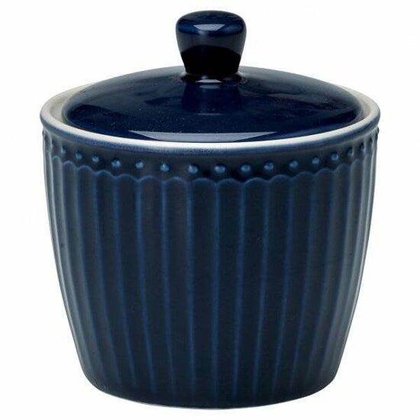 GreenGate Sugar Pot Alice Dark Blue