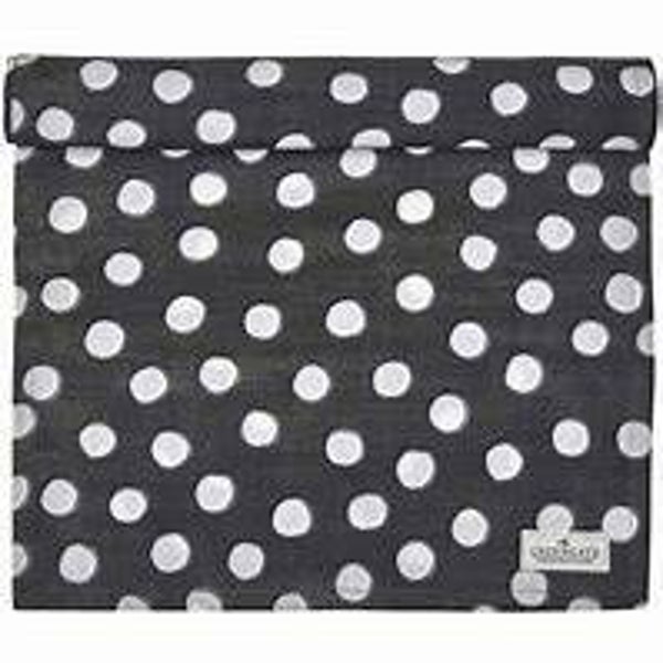GreenGate Table Runner Paula Dark Grey 45 x 140 cm