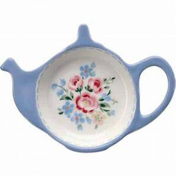 GreenGate Teabag Holder Nicoline Dusty Blue