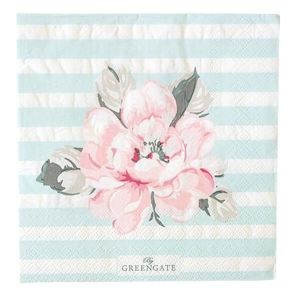 Greengate paper napkins Maria aqua 20 pcs