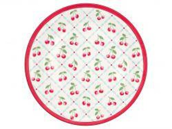 Greengate Melamine Plate 20 cm Cherie white