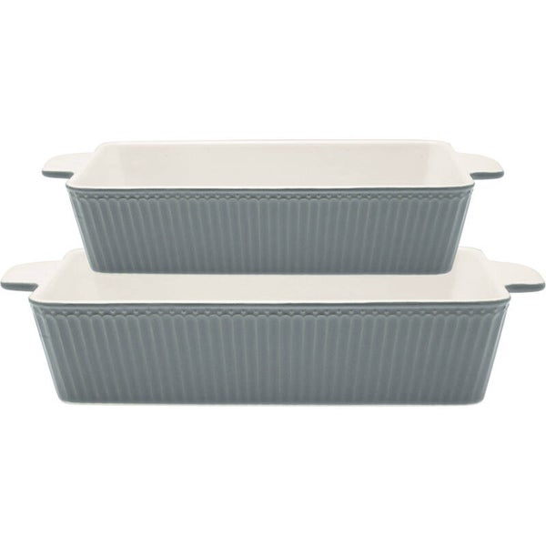 GreenGate  Dishes Alice stone grey rectangular   OVEDISR2AALI8204