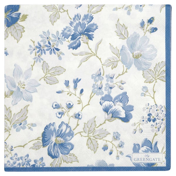 GreenGate  Napkin Donna blue large 20pcs   PAPNAPLDON2512