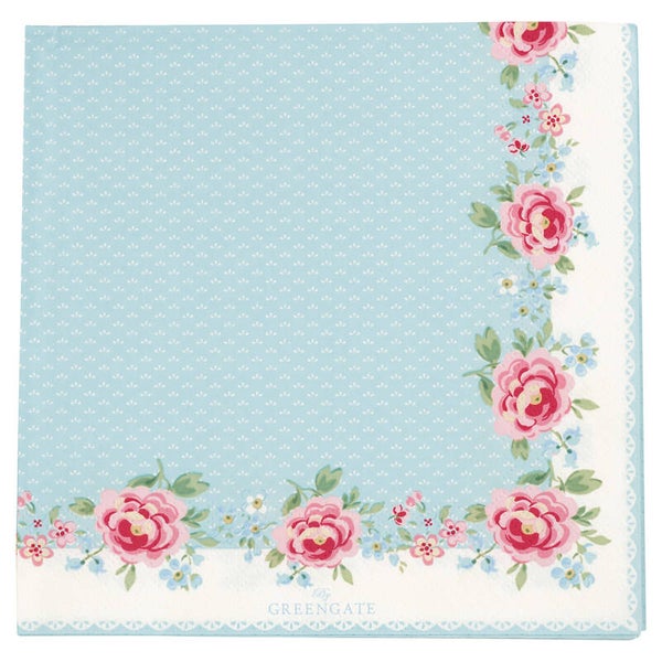 GreenGate Paper Napkins Large Meryl White 20 pcs