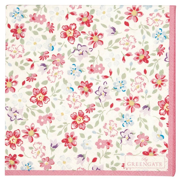 GreenGate  Napkin Clementine white small 20pcs    PAPNAPSCLM0112