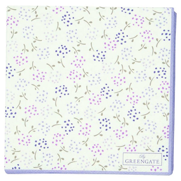 GreenGate Paper Napkins Ginny White Small 20 pcs