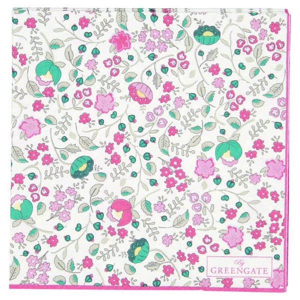 GreenGate Paper Napkins Miley White Small 20 pcs