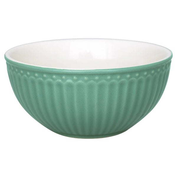 GreenGate Cereal Bowl Alice Dusty Green  STWCERAALI4206
