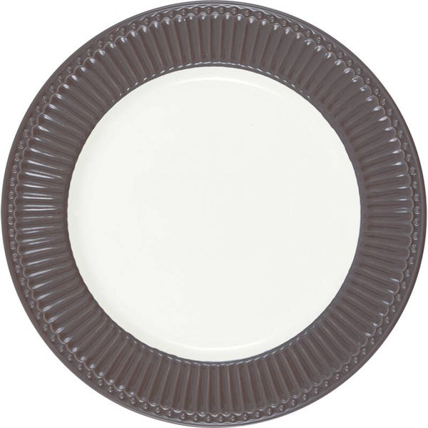 GreenGate Dinner plate Alice dark chocolate 26.5 cm  STWDINAALI5206