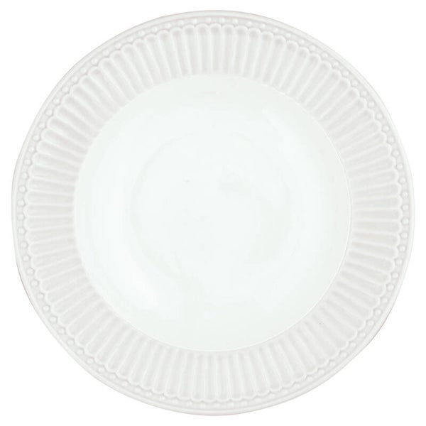 GreenGate Deep Plate Alice White    STWTEWAALI0102