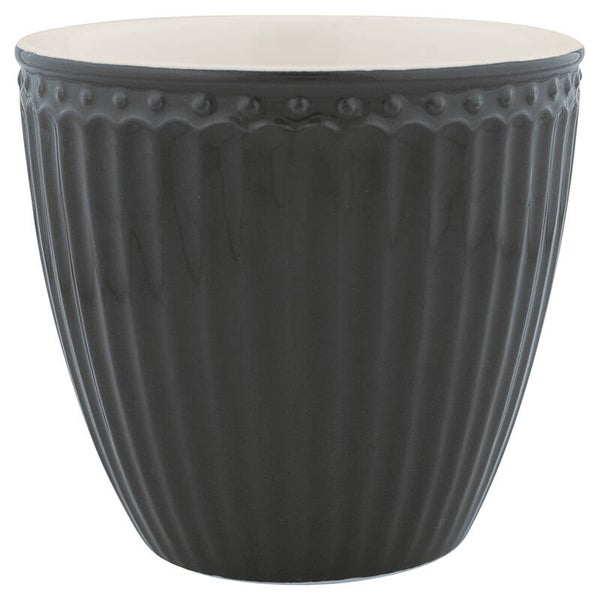 GreenGate Latte Cup Alice Dark Grey   STWLATAALI8806