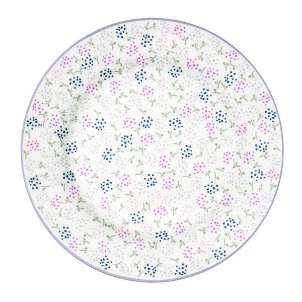 GreenGate Plate Ginny White